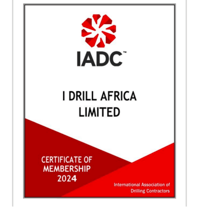 IADC Membership Certificate